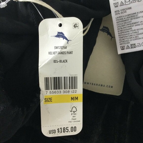 Tommy Bahama Velvet Sands Silk Blend Pants Womens Black Size Medium NWT - Picture 9 of 9